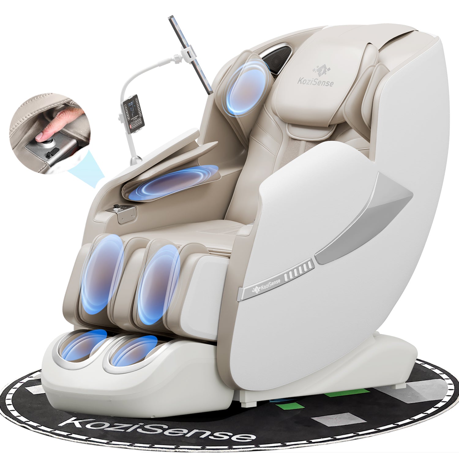 KoziSense 2025 A18 3D SL-track Massage Chair - (White)