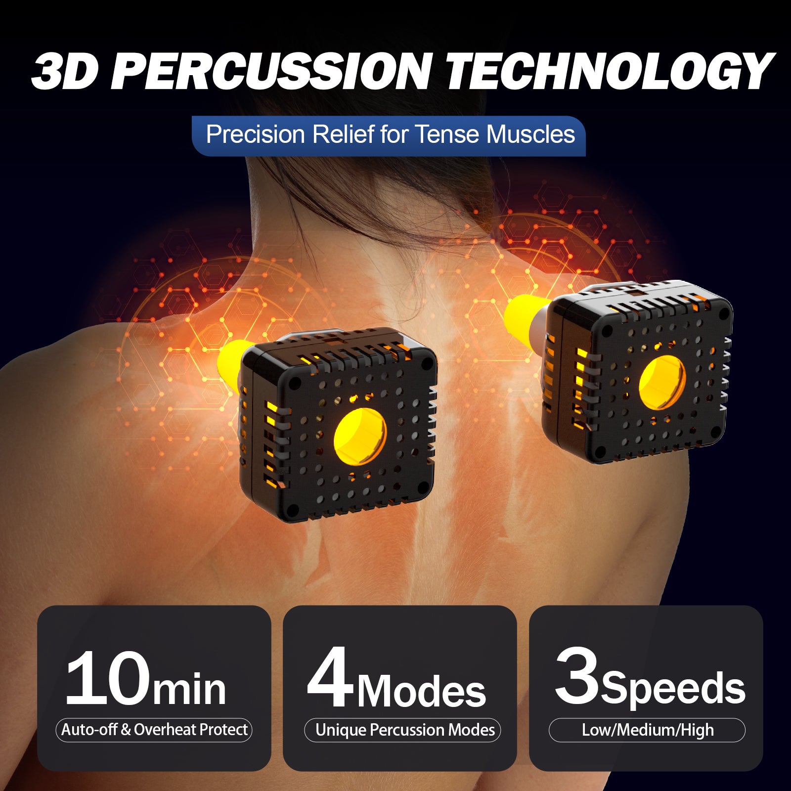 Pro Percussion Massagers for Neck and Back with Heat