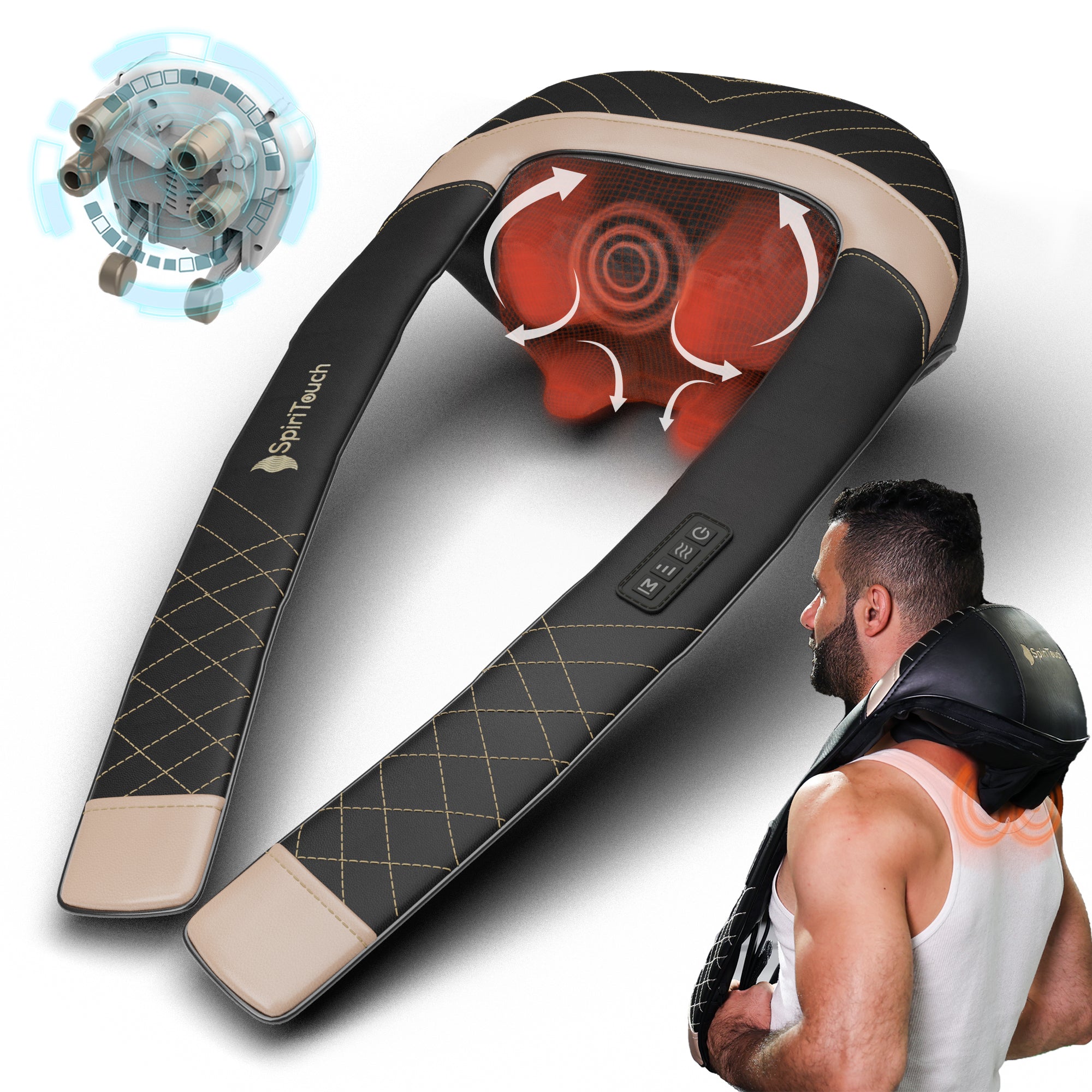 4D Pro Shiatsu Deep Tissue Neck and Shoulder Massager