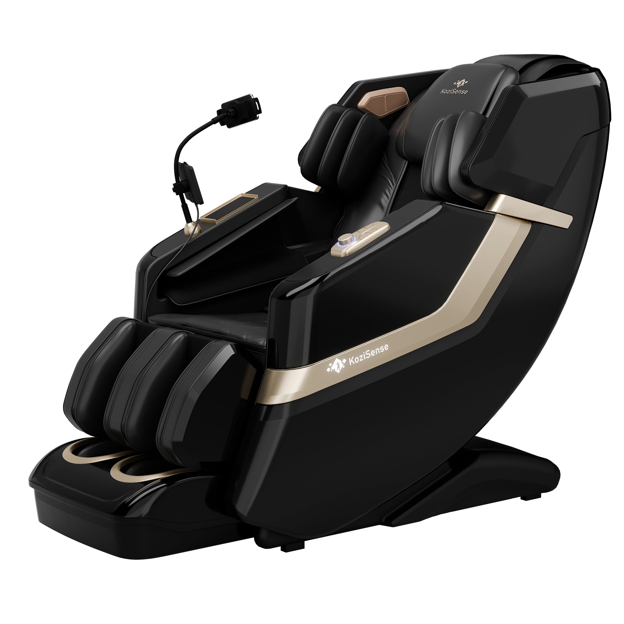 KoziSense KZ-313 New Heated Jade Stone Massage Chair (Black)