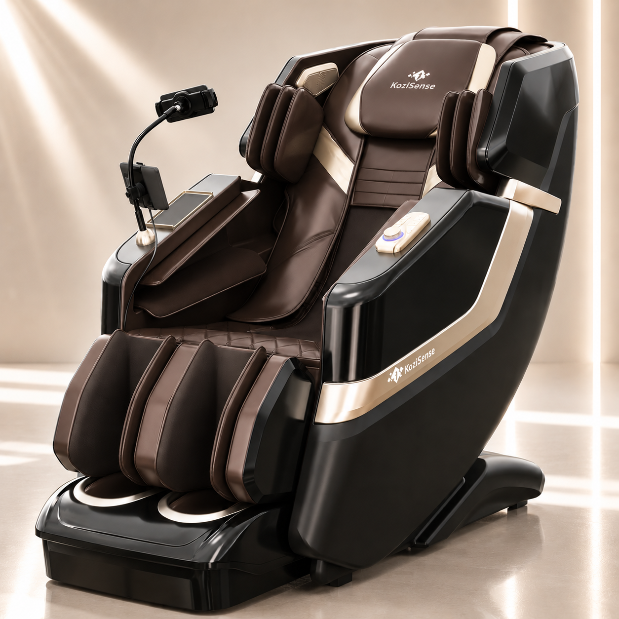 KoziSense KZ-313 Heated Jade Stone Massage Chair | 3D Full Body| Zero Gravity| Back Pain Relief| Heat Therapy
